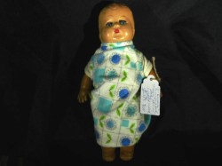 10'' 40's COMPO HEAD ''DARLING'' DOLL MAGIC SKIN BODY  , NIGHTGOWN, UNDIES